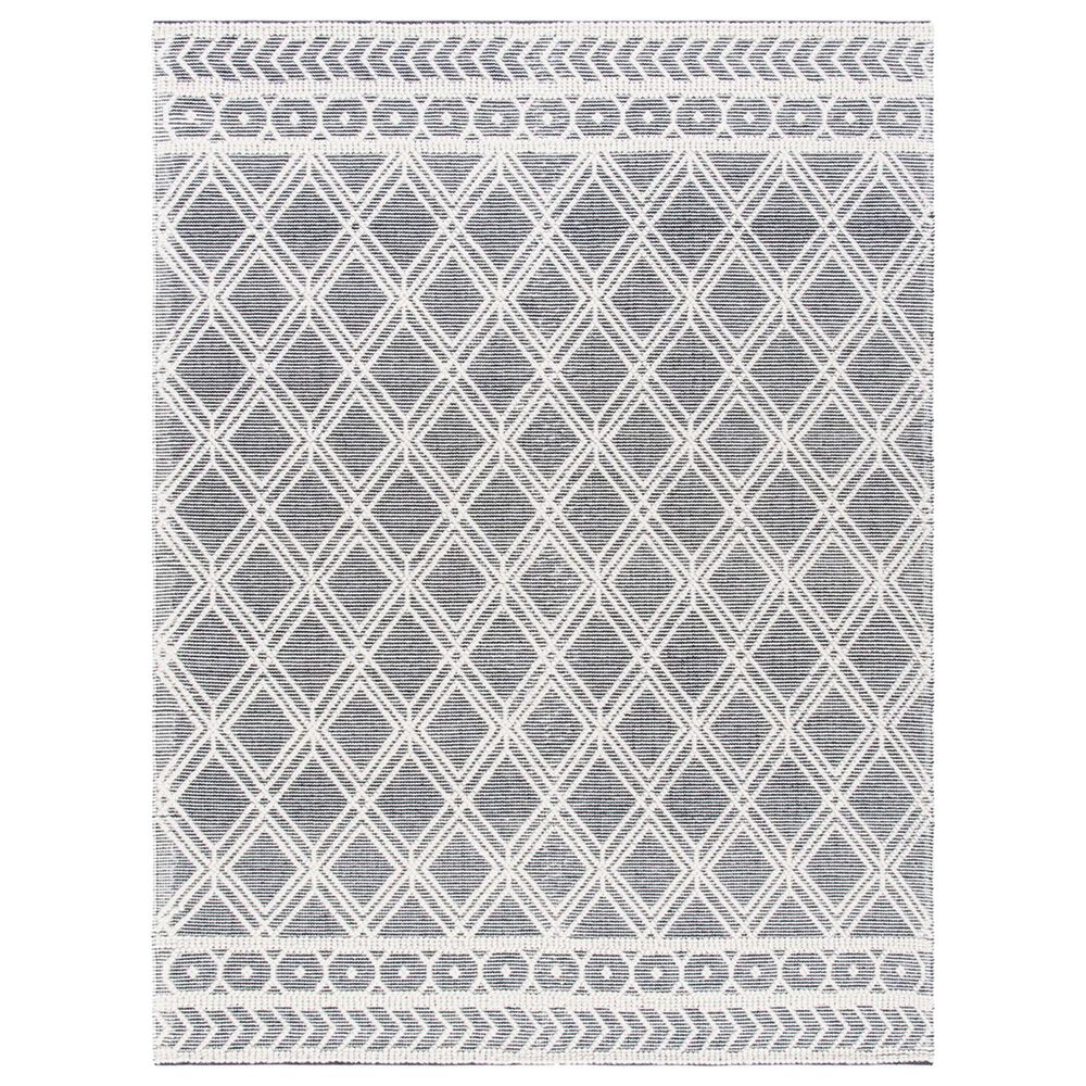Safavieh Natura NAT478A 8" x 10" Ivory and Black Area Rug, , large