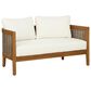 Linon Home Decor Chaddsley 2-Piece Outdoor Conversation Set in Brown, , large