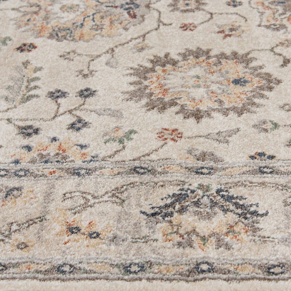 Central Oriental Minerva Roan 7&#39;10&quot; x 9&#39;10&quot; Alabaster and Storm Area Rug, , large