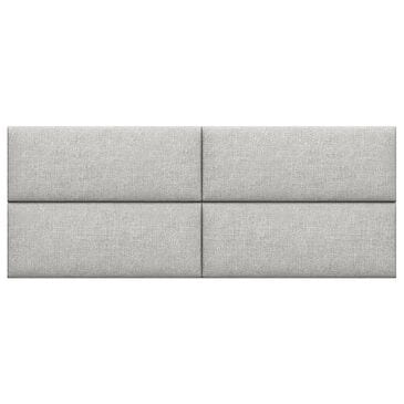 Jaxx Panelist Upholstered Queen Headboard Panel in Limestone Grey (Set of 4), , large