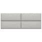 Jaxx Panelist Upholstered Queen Headboard Panel in Limestone Grey (Set of 4), , large