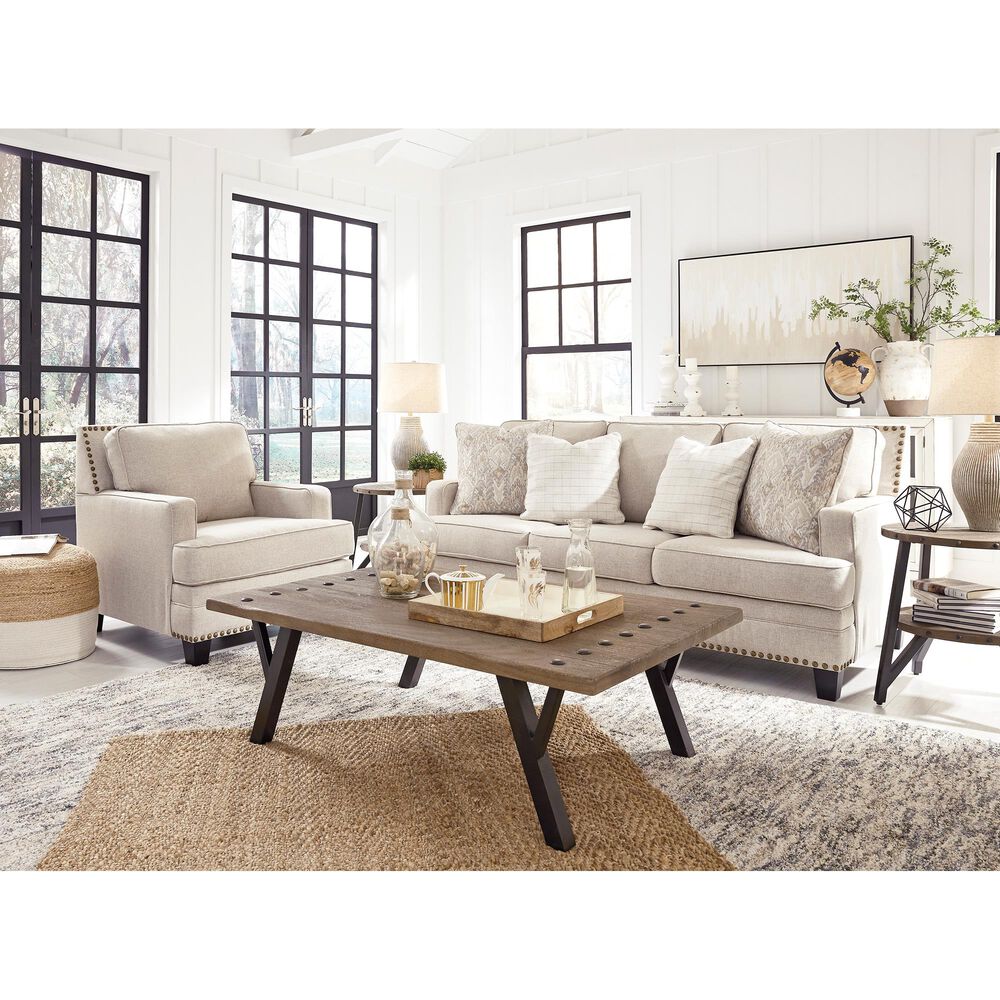 Signature Design by Ashley Claredon Loveseat in Linen, , large