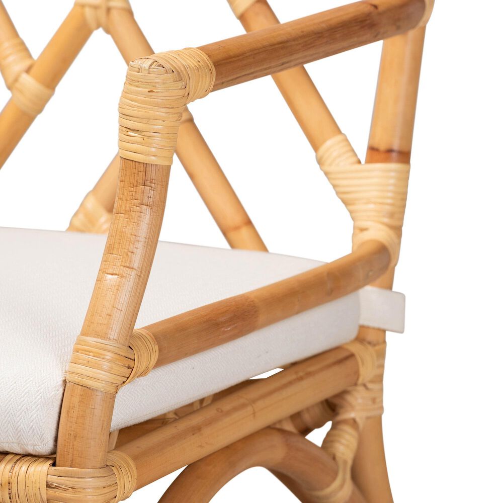 Baxton Studio Delta Arm Chair in Natural, , large