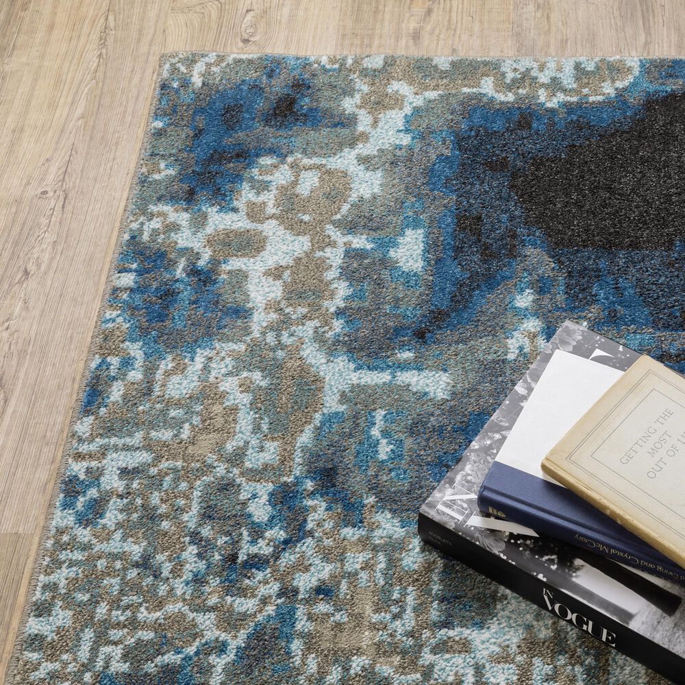 Oriental Weavers Venice Modena 2&#39;3&quot; x 7&#39;6&quot; Blue and Beige Runner, , large