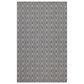 Safavieh Martha Stewart Cotton MSR402H 6"7" x 9" Charcoal and Grey Area Rug, , large