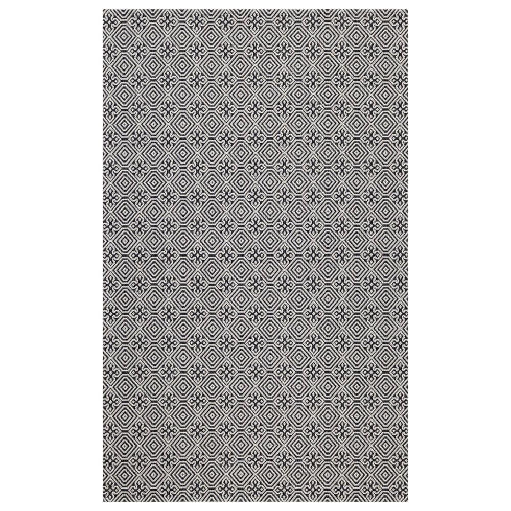 Safavieh Martha Stewart Cotton MSR402H 6"7" x 9" Charcoal and Grey Area Rug, , large