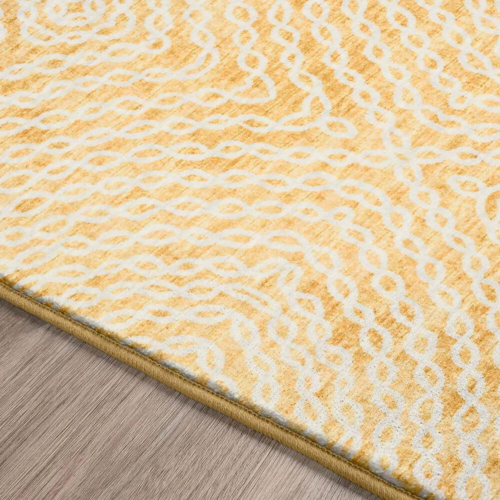 Dalyn Rug Company Brisbane Geometric 1&#39;8&quot; x 2&#39;6&quot; Gold Area Rug, , large