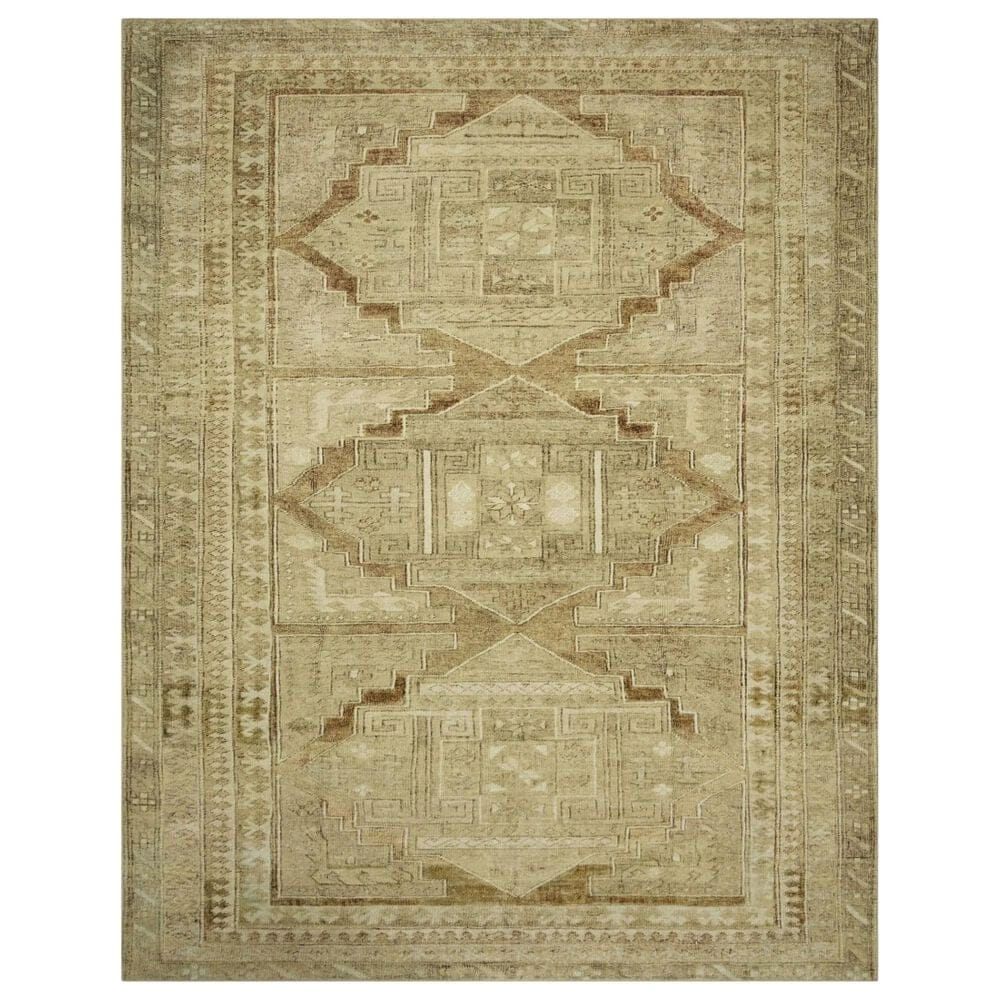 Magnolia Home Sinclair 3"6" x 5"6" Khaki and Tobacco Area Rug, , large