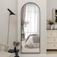 HOMLUX 21" x 64" Full Length Arched Floor Mirror in Black, , large