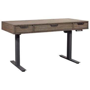 Riva Ridge Harper Point 60" Adjustable Desk in Fossil, , large