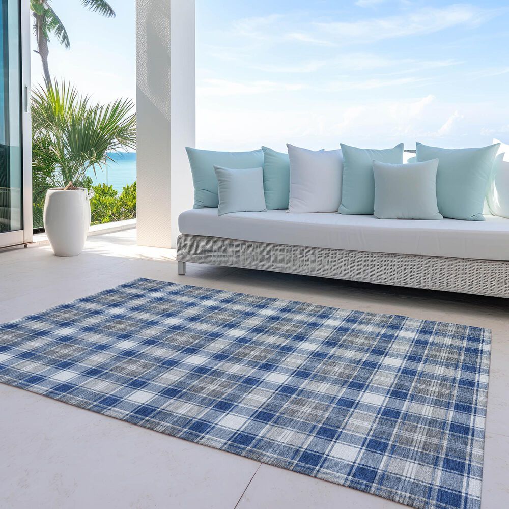 Dalyn Rug Company Wonderland WN25 3&#39; x 5&#39; Navy Indoor/Outdoor Area Rug, , large