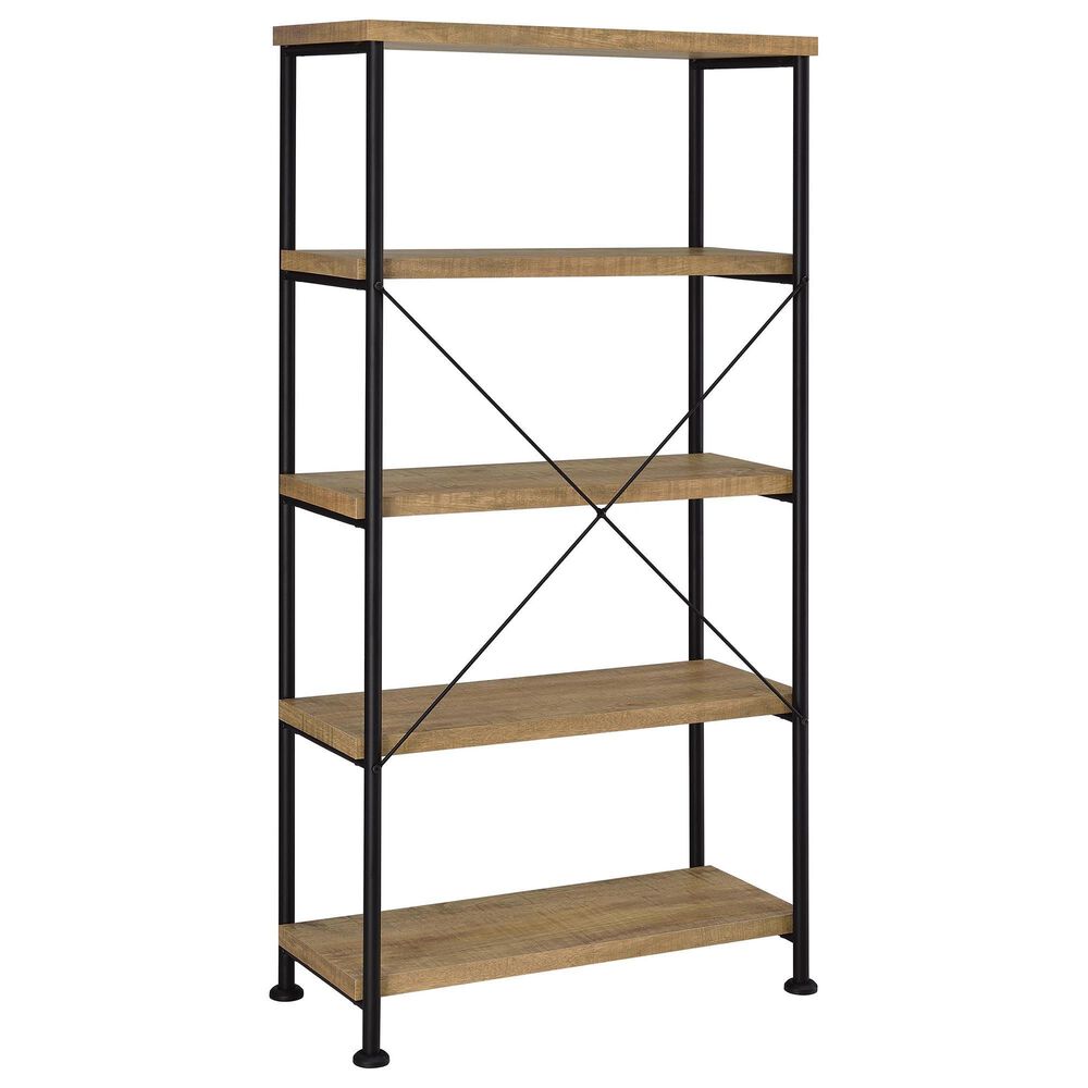 Pacific Landing Analiese 4-Shelf Bookshelf in Mango and Black, , large
