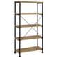 Pacific Landing Analiese 4-Shelf Bookshelf in Mango and Black, , large