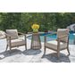 Ashley Joy Lagoon 3-Piece Outdoor Bistro Set in Beige, , large