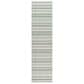 Surya Eagean EAG-2422 Grass Green, Ivory, Dark Green and Seafoam 2"7" x 10" Indoor/Outdoor Runner, , large