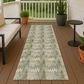 Dalyn Rug Company Soft Essentials Chevron Olive 2"3" x 7"6" Runner, , large