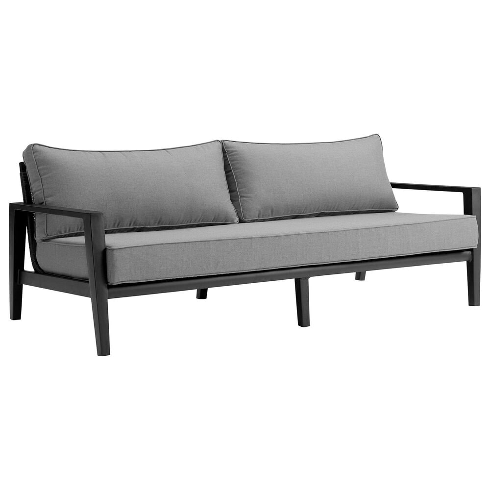 Blue River Grand 4-Piece Patio Conversation Set in Black, , large