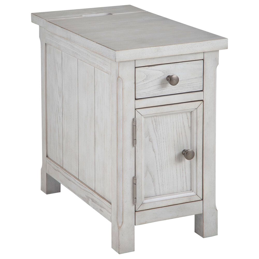 Ashley Robbinsdale Chairside End Table in Antique White, , large