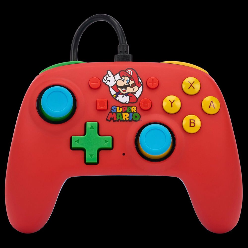 PowerA Nano Wired Controller for Nintendo Switch in Mario Medley, , large