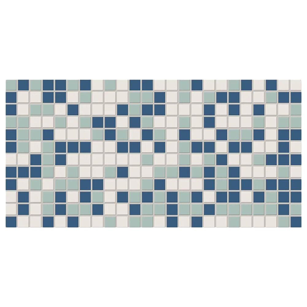 Dal-Tile Keystones Macaron Blend 1" x 1" on 12" x 24" Porcelain Mosaic Sheet, , large