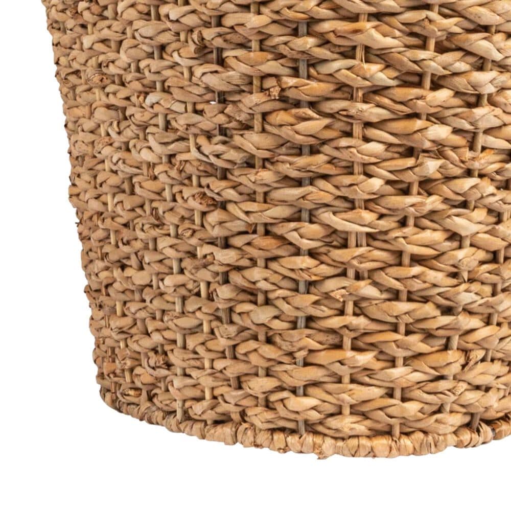 Creative Coop Braided Bankuan Toilet Paper Basket with Wood Handle in Natural, , large