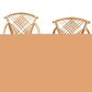 Baxton Studio Pro Arm Chair in Natural Brown and Black (Set of 2), , large