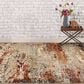 Amer Rugs Allure 5"1" x 7"6" Ivory and Orange Area Rug, , large