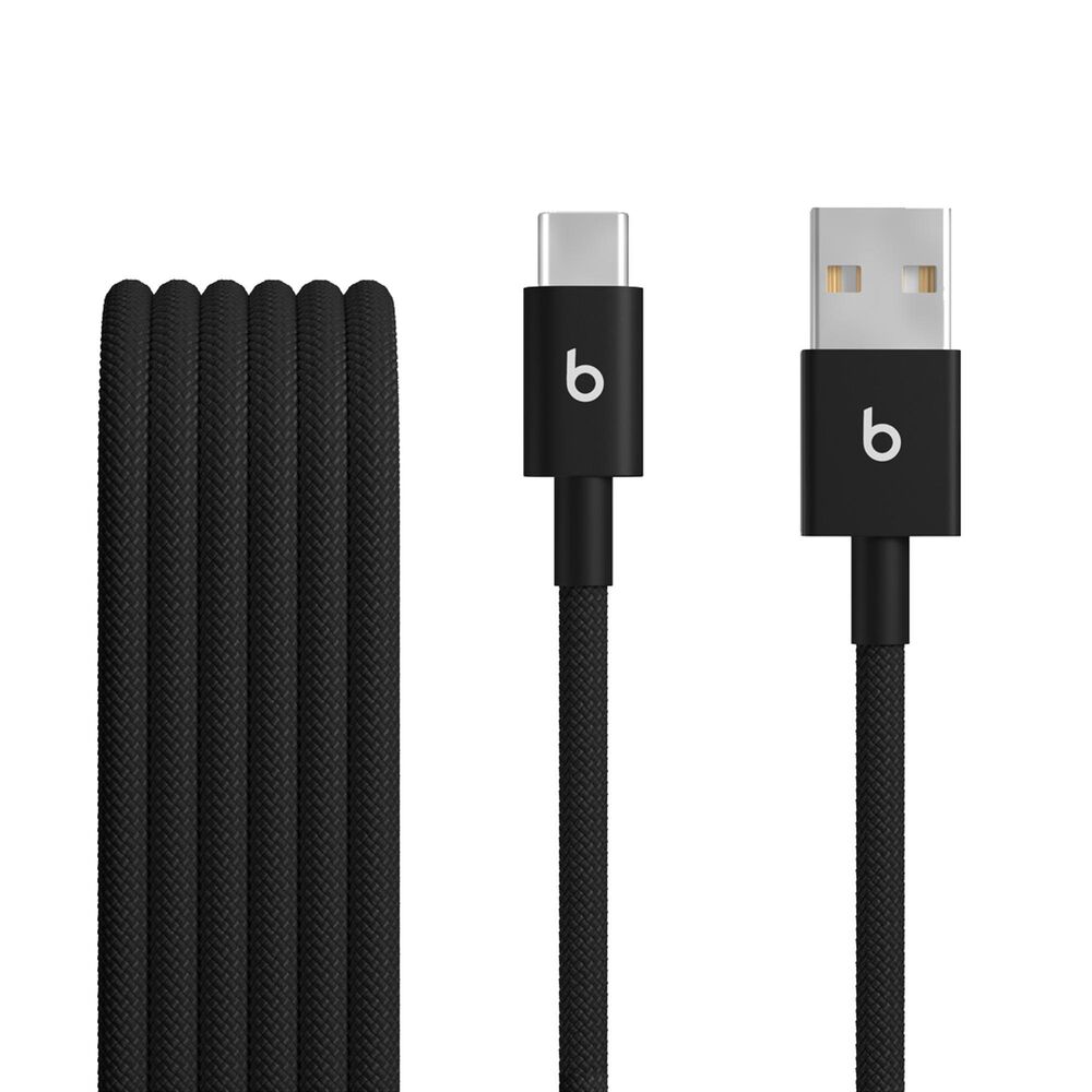 Beats 1.5-Meter USB-A to USB?C Woven Cable in Bolt Black, , large