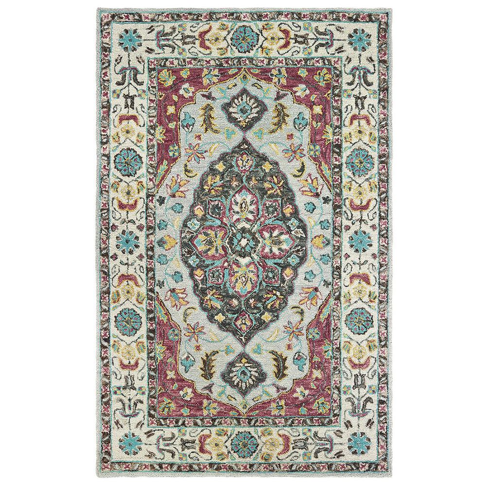 Oriental Weavers Zahra 75504 2'6" x 8' Grey and Pink Runner, , large