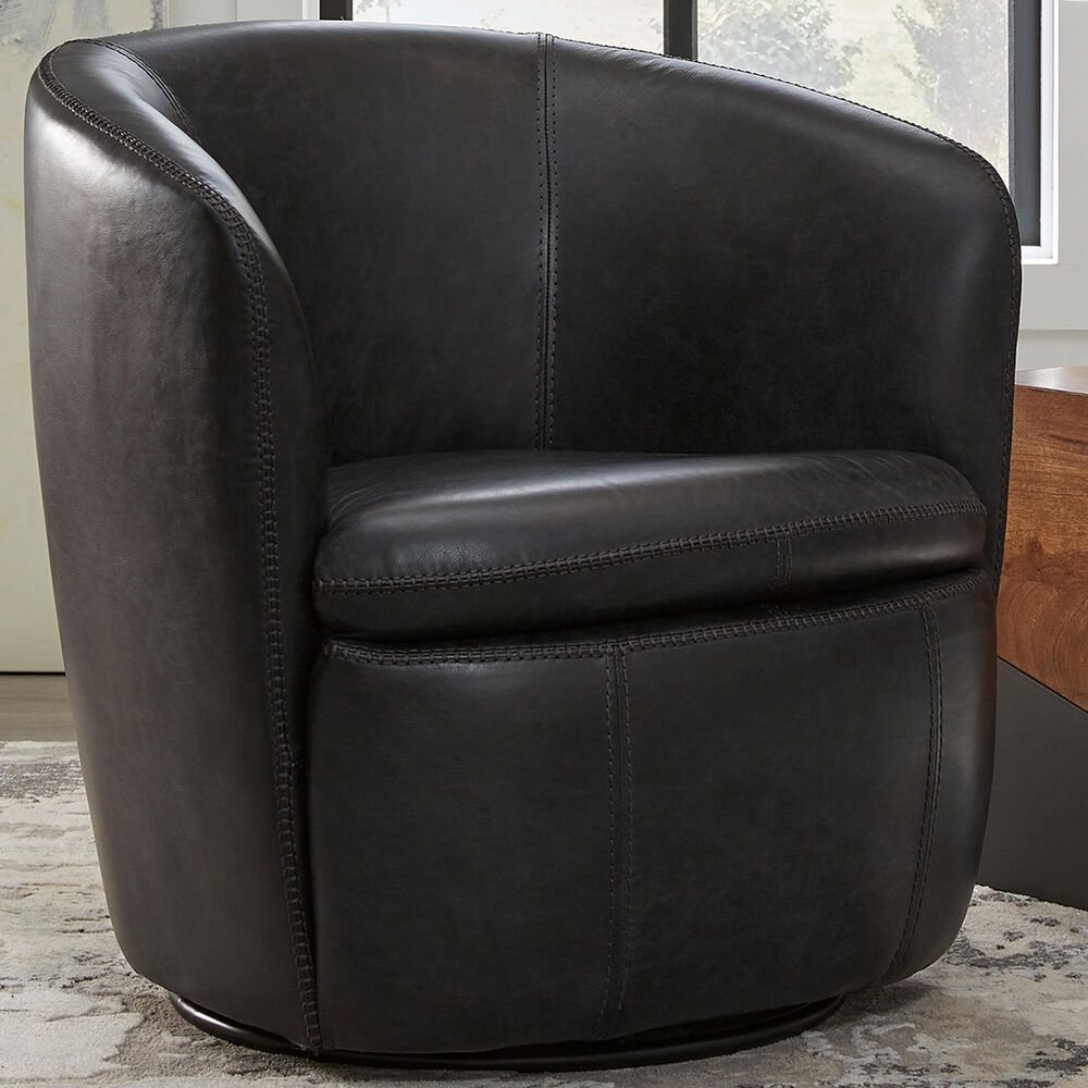 Ashley Kierreys Swivel Chair in Midnight, , large