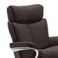 Stressless Admiral Medium Leather Chair and Ottoman Set in Paloma Chocolate, , large