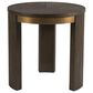 Artistica Home Andare End Table in Dry Brown and Antiqued Brass, , large