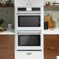 Cafe 30" Smart Double Electric Wall Oven with Convection in Matte White, , large