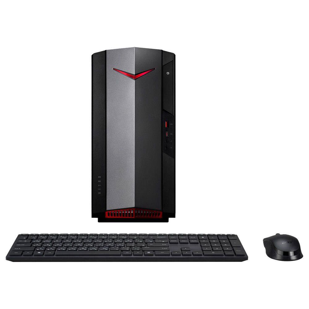 Acer Nitro N50-610 Gaming Desktop | Intel Core i5-10400F - 8GB RAM - GeForce GTX 1660 - 512GB SSD in Black, , large