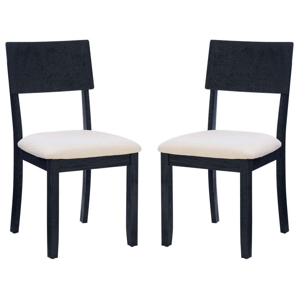 Linon Home Decor Jorissen Side Chair in Dark Charcoal (Set of 2), , large