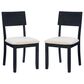 Linon Home Decor Jorissen Side Chair in Dark Charcoal (Set of 2), , large