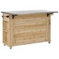 Hearth and Haven Outdoor Kitchen Island with Stainless Steel Top in Natural, , large