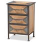 Baxton Studio Laurel 3-Drawer End Table in Whitewashed Oak Brown and Antique Grey, , large