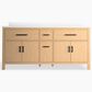 Kohler Kresla 72" Double Bathroom Vanity in Light Oak with 3 cm White Quartz Top and Rectangular Sinks, , large