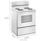 Amana 4.8 Cu. Ft. Electric Range with Knob Controls in White, , large
