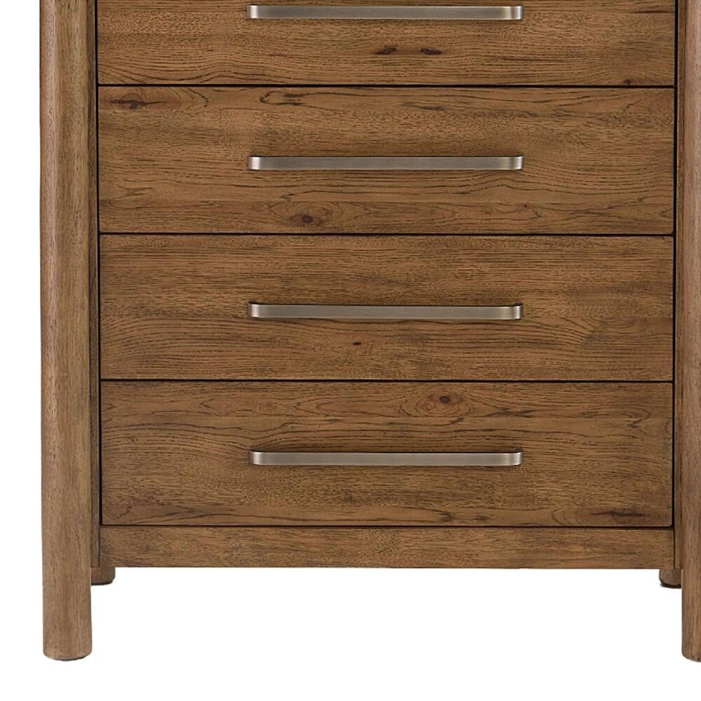 Riverside Furniture Henderson 5 Drawer Chest in Toasted Pecan, , large