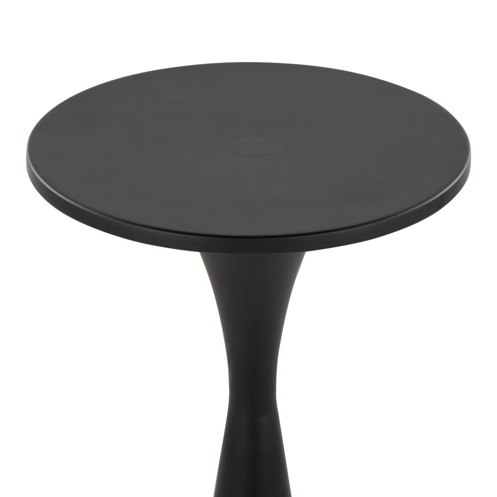 Lumisource Gemma 22" Side Table in Matte Black, , large