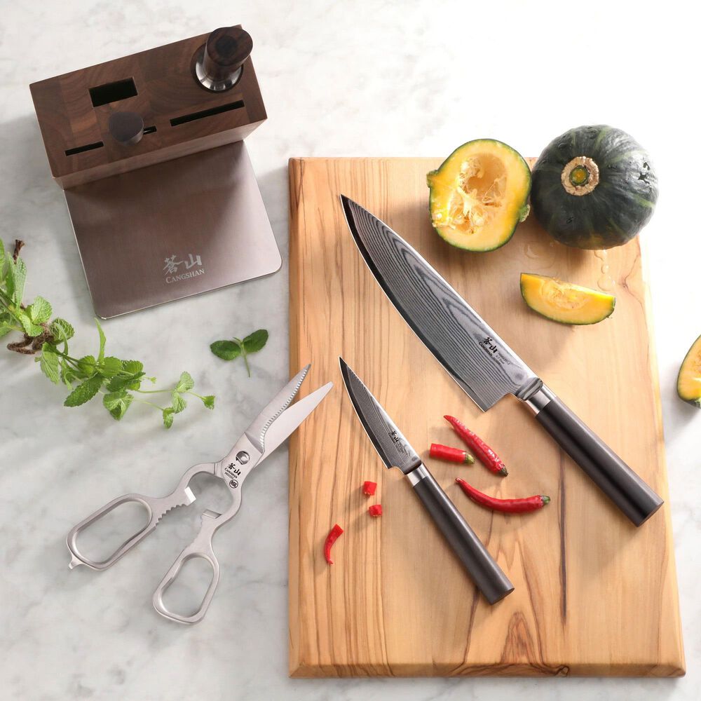 Cangshan Haku 6-Piece Knife Block Set in Dark Brown, , large