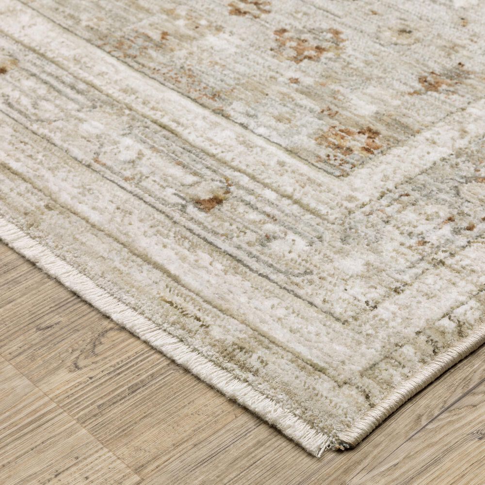 Oriental Weavers Avalon Beige and Ivory 9&#39;10&quot; x 12&#39;10&quot; Area Rug, , large