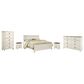 Ashley Willowton 5-Piece King Bedroom Set in Whitewash, , large