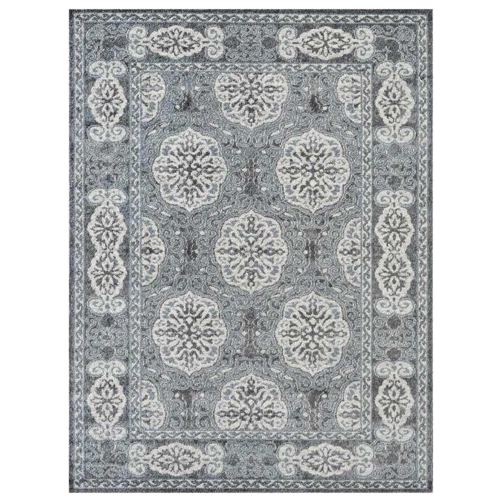 Amer Rugs Alexandria 2" x 6" Steel Blue Runner, , large