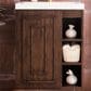 James Martin Vanities Alicante 24" Single Bathroom Vanity in Mid Century Acacia with 5 cm White Glossy Resin Top and Rectangular Sink, , large