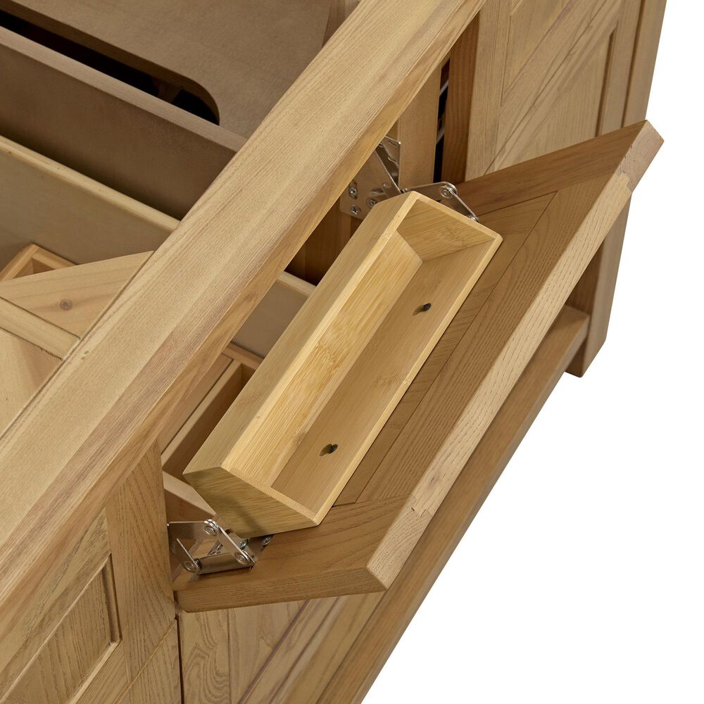 James Martin Vanities Breckenridge 60&quot; Double Bathroom Vanity Cabinet in Light Natural Oak, , large