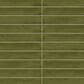 Dal-Tile Artcrafted Fern 1" x 6" Straight Joint on 11.5" x 9.75" Glazed Ceramic Mosaic Sheet, , large