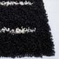 Safavieh Venus Shag VNS604Z 6"7" Square Black and Ivory Area Rug, , large